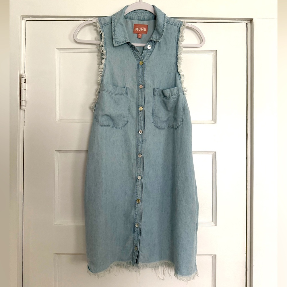 Show Me Your MuMu Vicki Shirt Dress Size XS